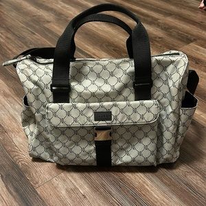 RALPH LAUREN EGC Signature RL Logo Travel Duffle Weekend Carry On  Bag Gray